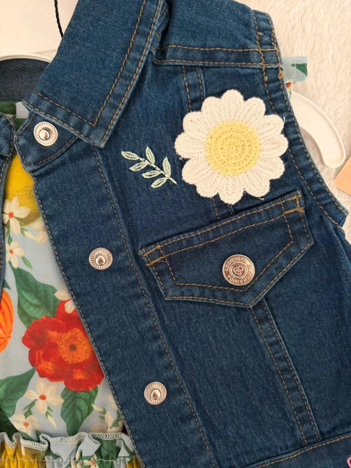 Lindo conjunto de vestido e jaqueta para menina tamanho 2 anos - Scotch & soda nova – photo 4